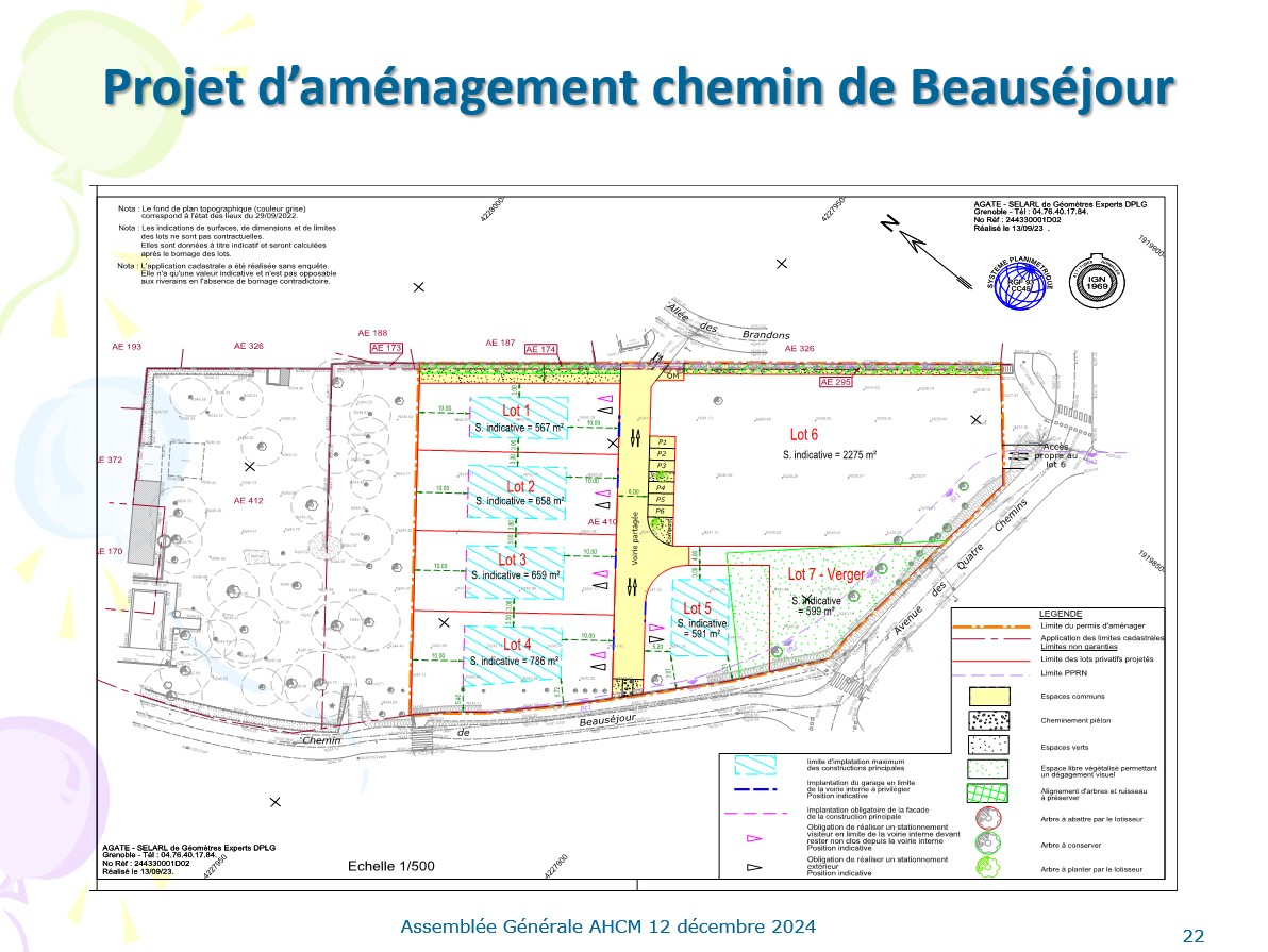 Projet d’aménagement Chemin de Beauséjour